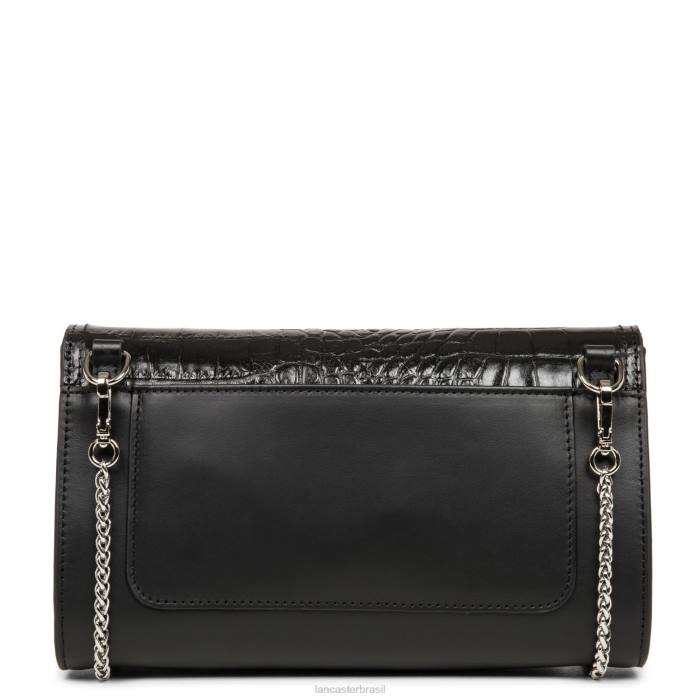 mulheres Lancaster Paris preto croco clutch parisiense sophia RBF41247