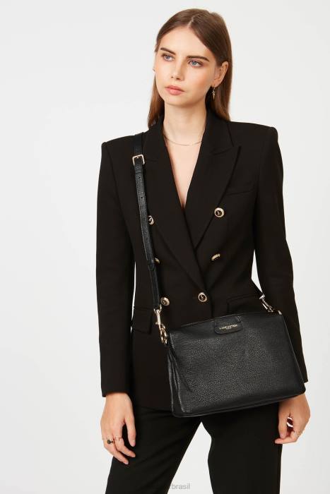 mulheres Lancaster Paris preto duna de embreagem grande RBF4991