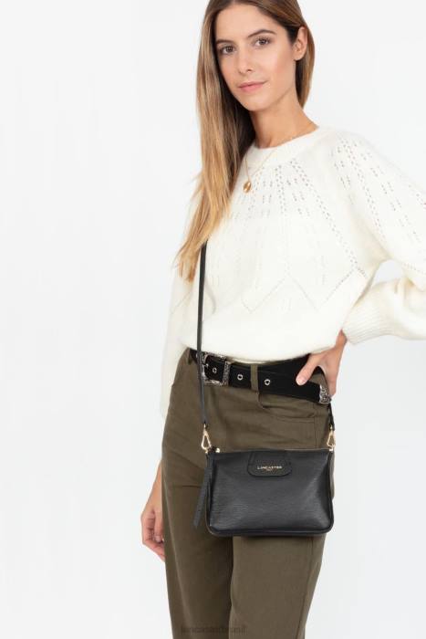 mulheres Lancaster Paris preto duna de embreagem pequena RBF4926