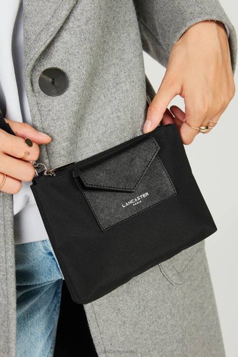 mulheres Lancaster Paris preto embreagem pequena inteligente kba RBF4606