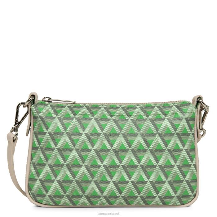 mulheres Lancaster Paris verde pradaria-bege ícone de embreagem pequena RBF41087