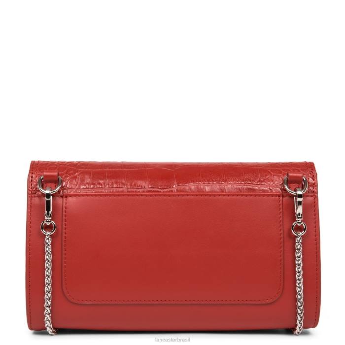 mulheres Lancaster Paris vermelho croco clutch parisiense sophia RBF41245
