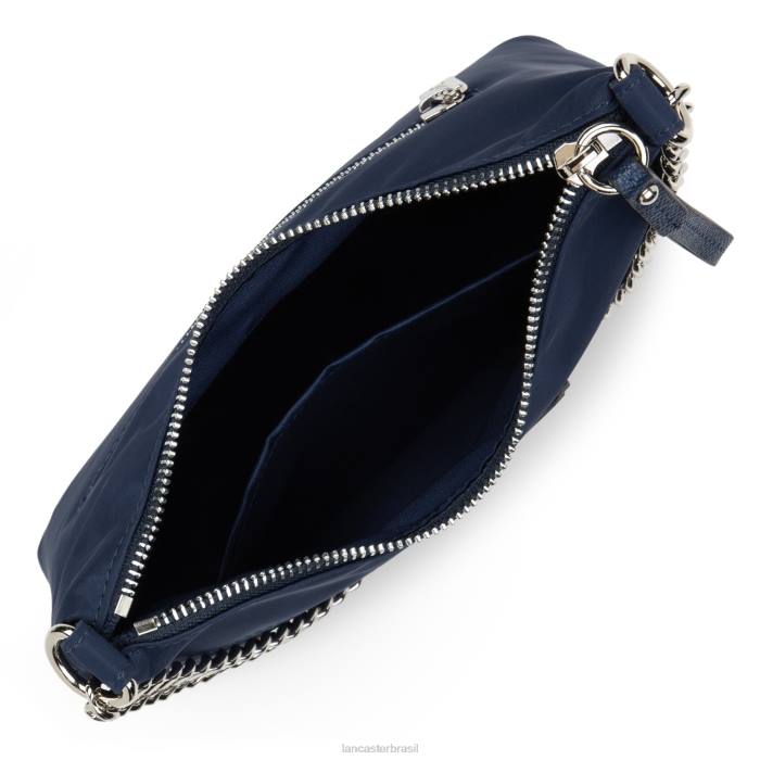 mulheres Lancaster Paris azul fonce bolsa mini hobo básica premium RBF497
