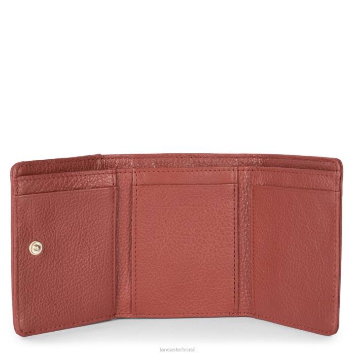 mulheres Lancaster Paris bois vermelho mini carteira costas com costas duna RBF4168