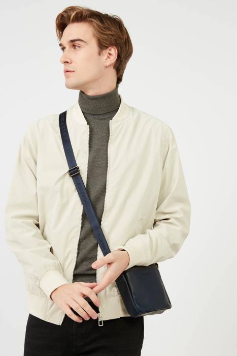 mulheres Lancaster Paris camelo-bleu-fonce mini macio vintage masculino RBF4287