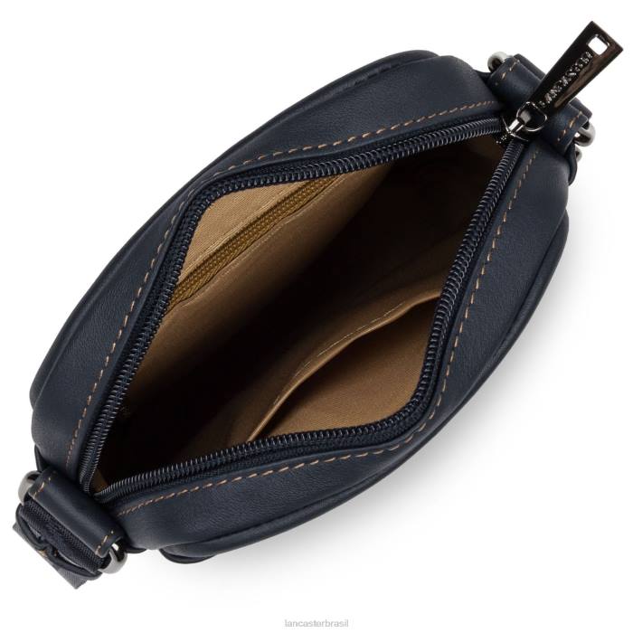 mulheres Lancaster Paris camelo-bleu-fonce mini macio vintage masculino RBF4287