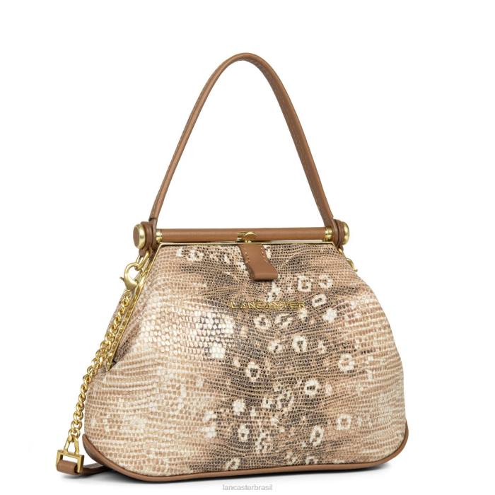 mulheres Lancaster Paris camelo iguana mini bolsa studio dream RBF457