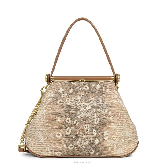 mulheres Lancaster Paris camelo iguana mini bolsa studio dream RBF457