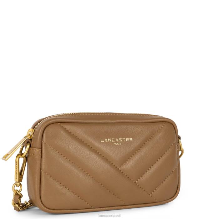 mulheres Lancaster Paris camelo mini suporte para smartphone matelassê macio RBF42