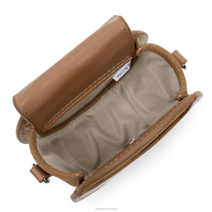 mulheres Lancaster Paris camelo porta moedas mini redondo smooth lune RBF4229