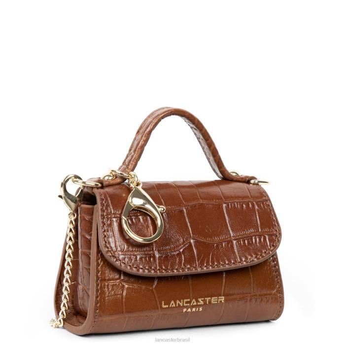 mulheres Lancaster Paris caramelo mini porta-moedas exótico lezard & croco cn RBF4252
