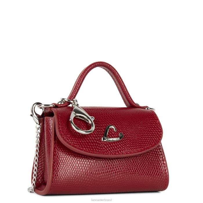 mulheres Lancaster Paris carmim porta moedas mini lucertola RBF4259