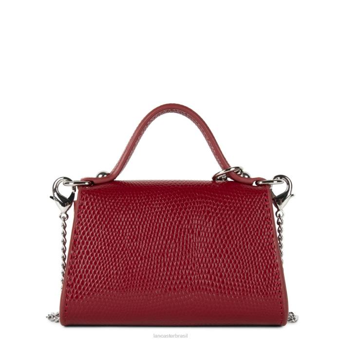 mulheres Lancaster Paris carmim porta moedas mini lucertola RBF4259