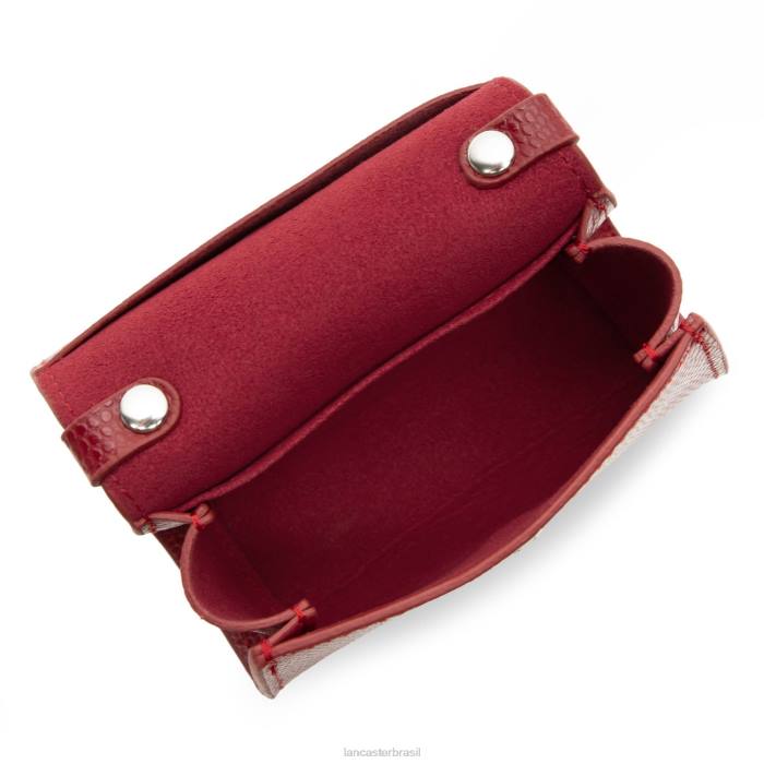 mulheres Lancaster Paris carmim porta moedas mini lucertola RBF4259
