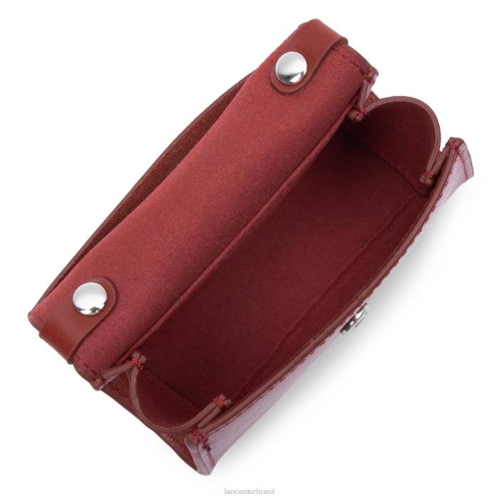 mulheres Lancaster Paris carmim porta moedas mini suave mesmo RBF4233