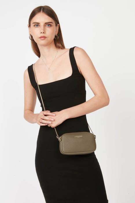 mulheres Lancaster Paris cinza bolsa tiracolo mini studio mimi RBF422