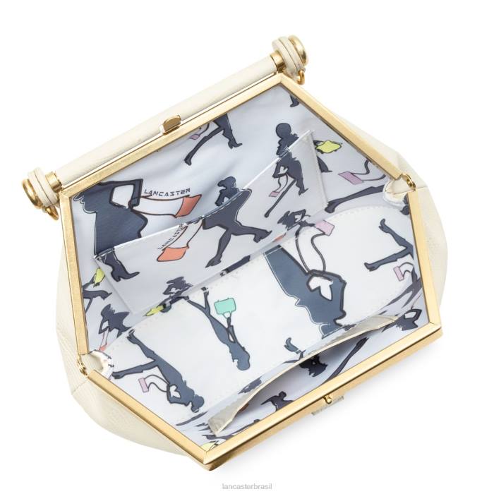 mulheres Lancaster Paris cru-lezard mini bolsa studio dream RBF463