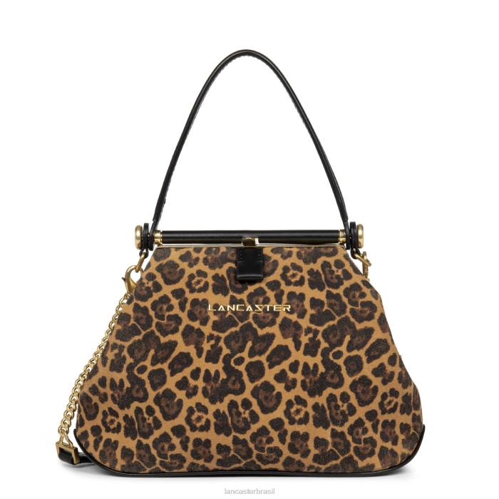 mulheres Lancaster Paris leopardo noir mini bolsa studio dream RBF458