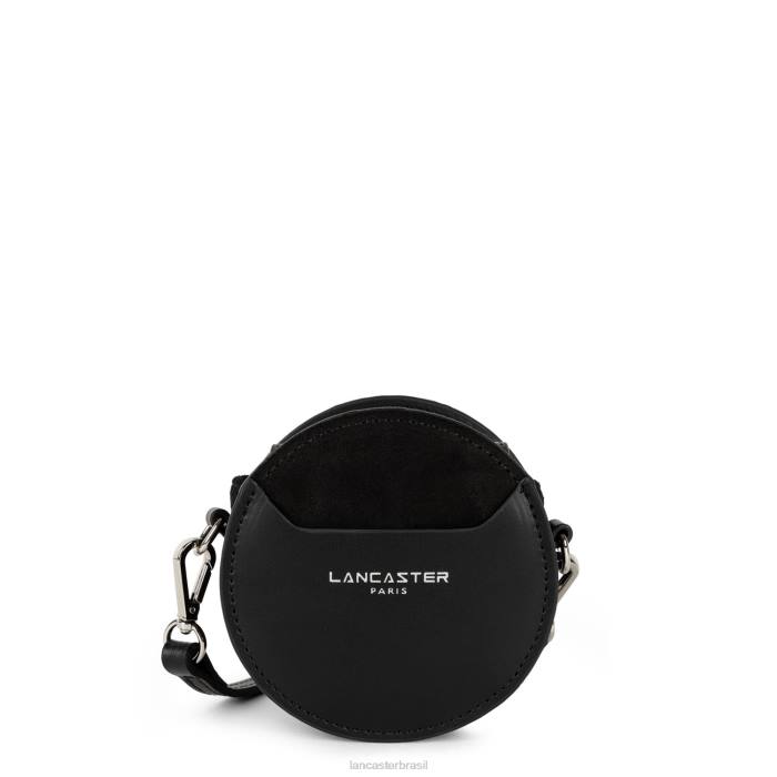 mulheres Lancaster Paris preto porta moedas mini redondo smooth lune RBF4230