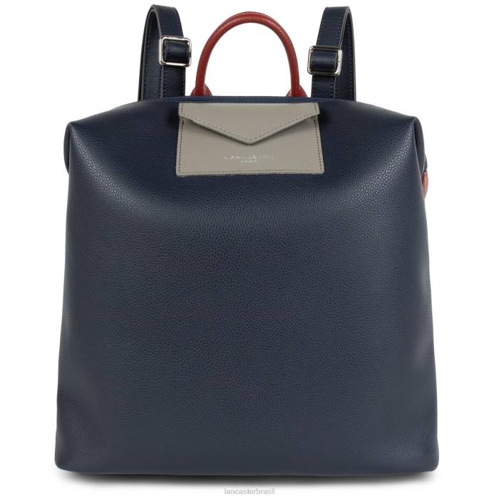 mulheres Lancaster Paris azul fonce-gris chaud-carmin mochila maia RBF44642