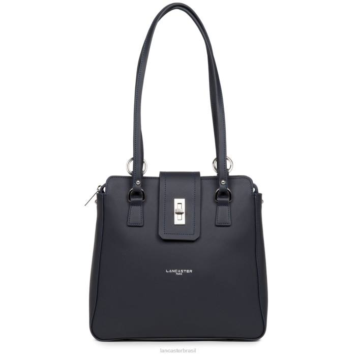 mulheres Lancaster Paris azul fonce mochila cidade mae RBF44645