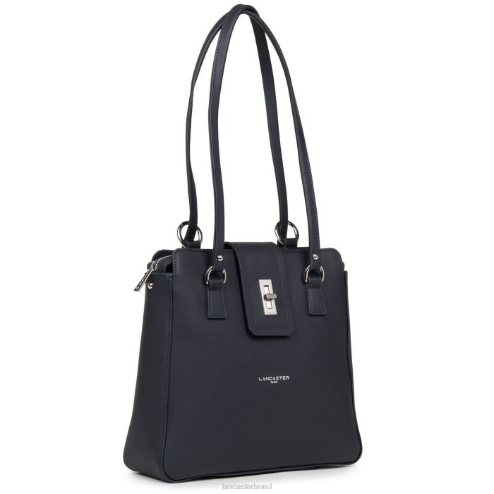 mulheres Lancaster Paris azul fonce mochila cidade mae RBF44645