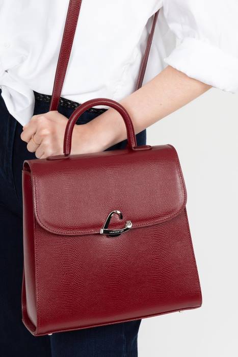 mulheres Lancaster Paris carmim mochila lucertola RBF44622