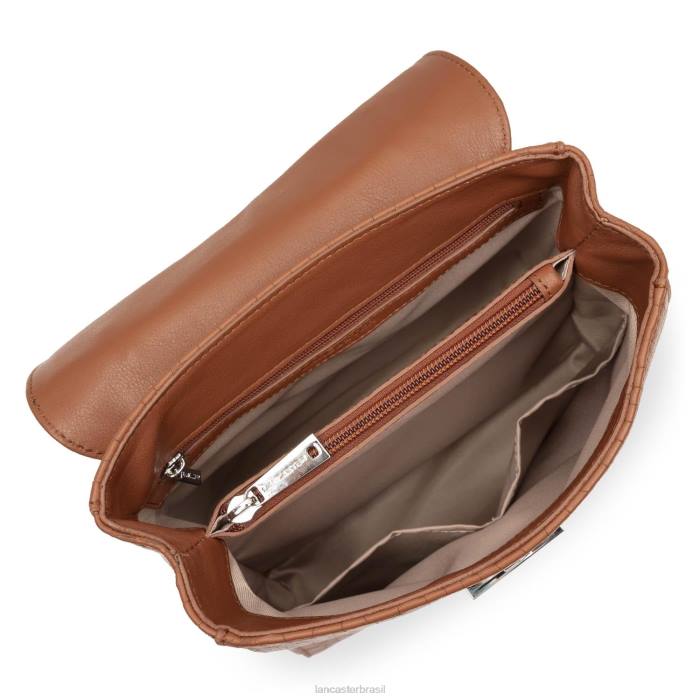 mulheres Lancaster Paris conhaque croco mochila pia RBF44567