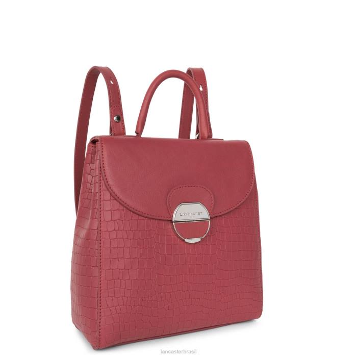mulheres Lancaster Paris croco framboise mochila pia RBF44564
