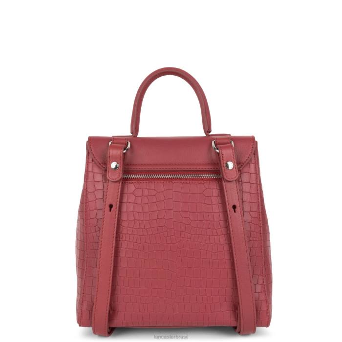 mulheres Lancaster Paris croco framboise mochila pia RBF44564
