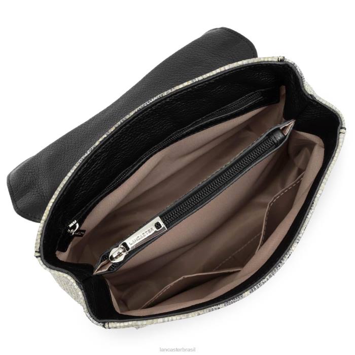 mulheres Lancaster Paris iguana negra mochila pia RBF44568
