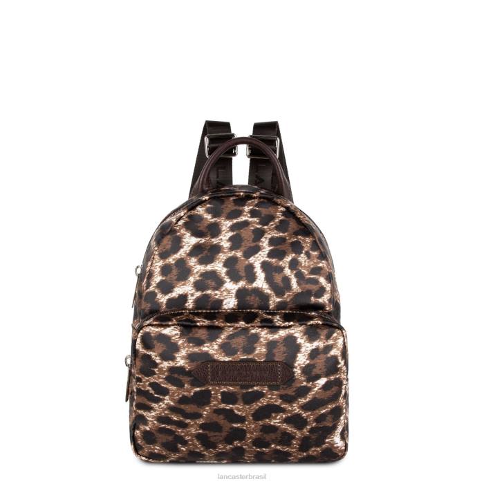 mulheres Lancaster Paris leopardo marrom mochila esportiva básica RBF44595