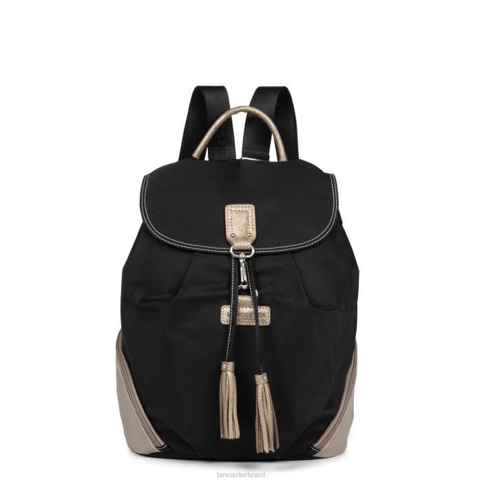 mulheres Lancaster Paris noir-galet-champanhe mochila básica pompom RBF44584