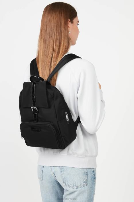 mulheres Lancaster Paris preto mochila básica verni RBF44134