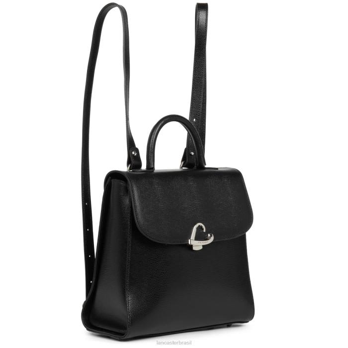 mulheres Lancaster Paris preto mochila lucertola RBF44624