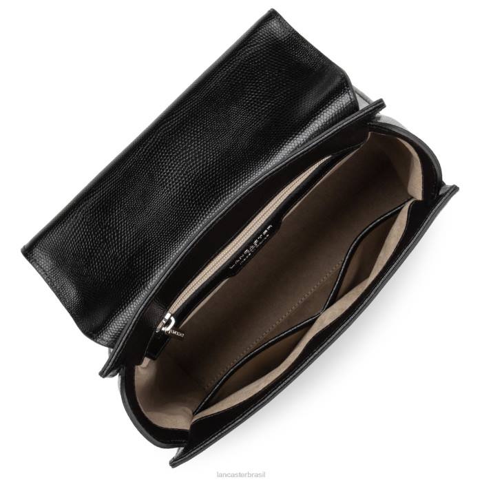 mulheres Lancaster Paris preto mochila lucertola RBF44624