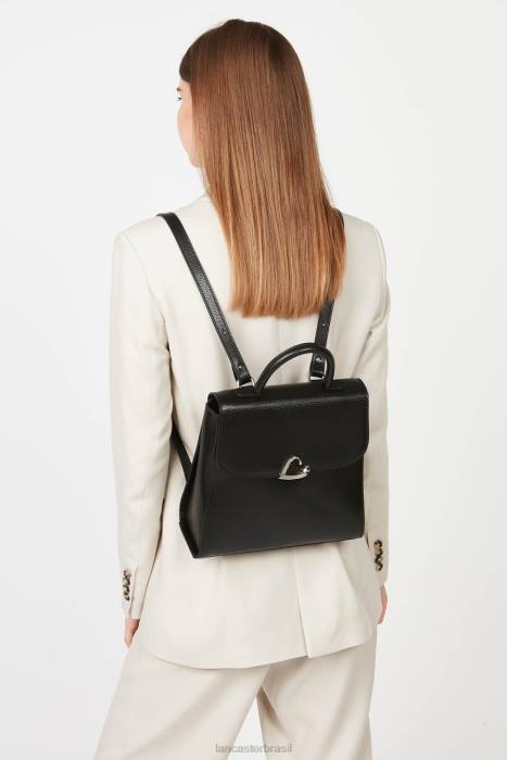 mulheres Lancaster Paris preto mochila lucertola RBF44624