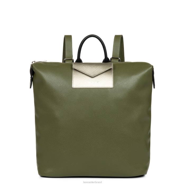 mulheres Lancaster Paris verde militar-fusil-noir mochila maia RBF44640