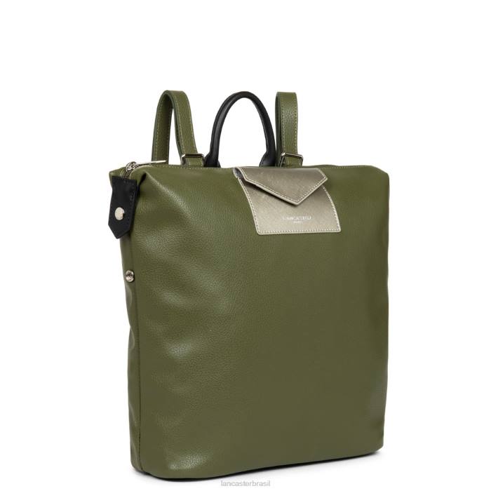 mulheres Lancaster Paris verde militar-fusil-noir mochila maia RBF44640