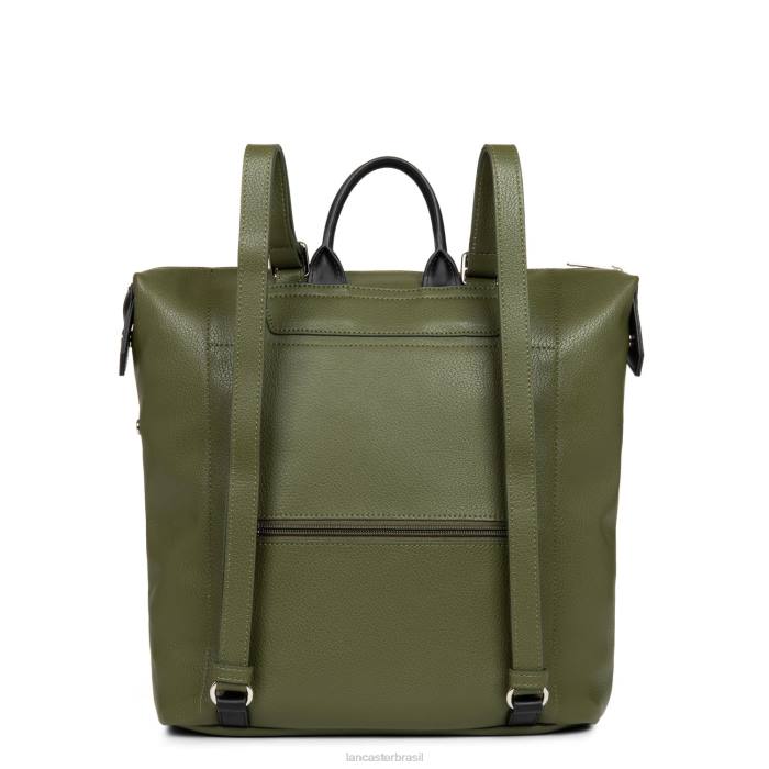 mulheres Lancaster Paris verde militar-fusil-noir mochila maia RBF44640
