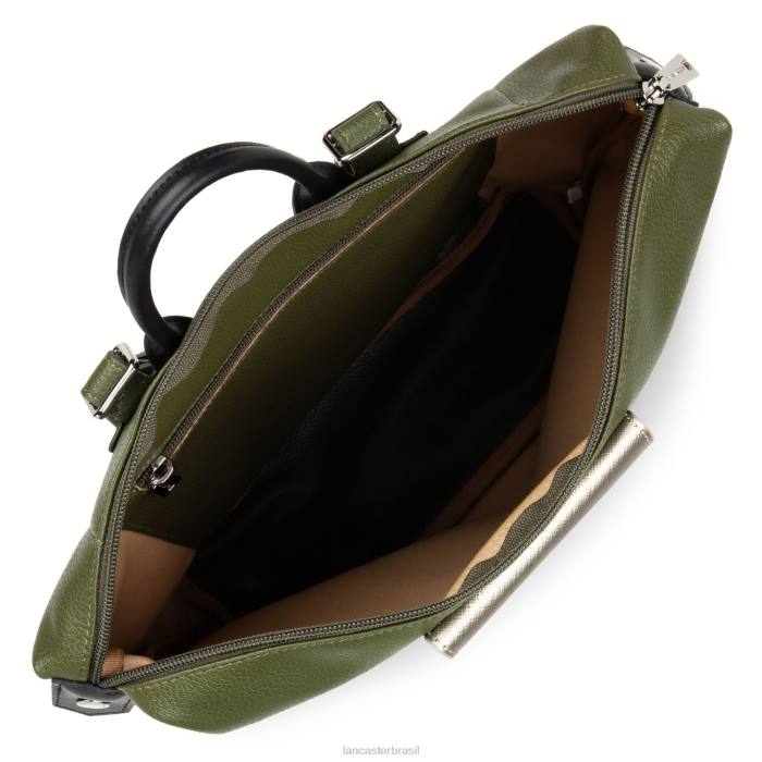 mulheres Lancaster Paris verde militar-fusil-noir mochila maia RBF44640