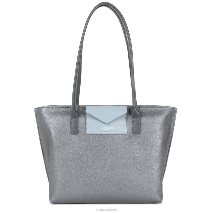mulheres Lancaster Paris argent-bleu cendre-gris bolsa tote maya RBF42853