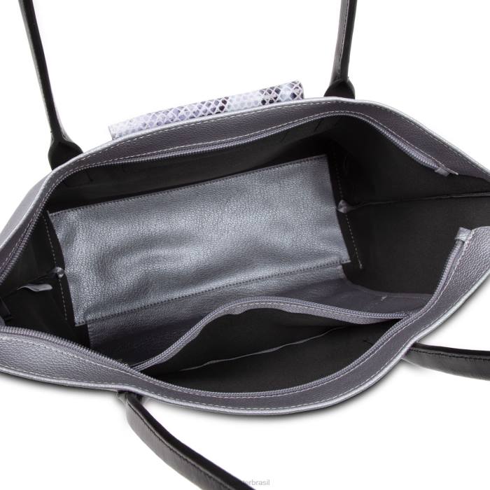 mulheres Lancaster Paris argent-python bolsa tote maya RBF42842