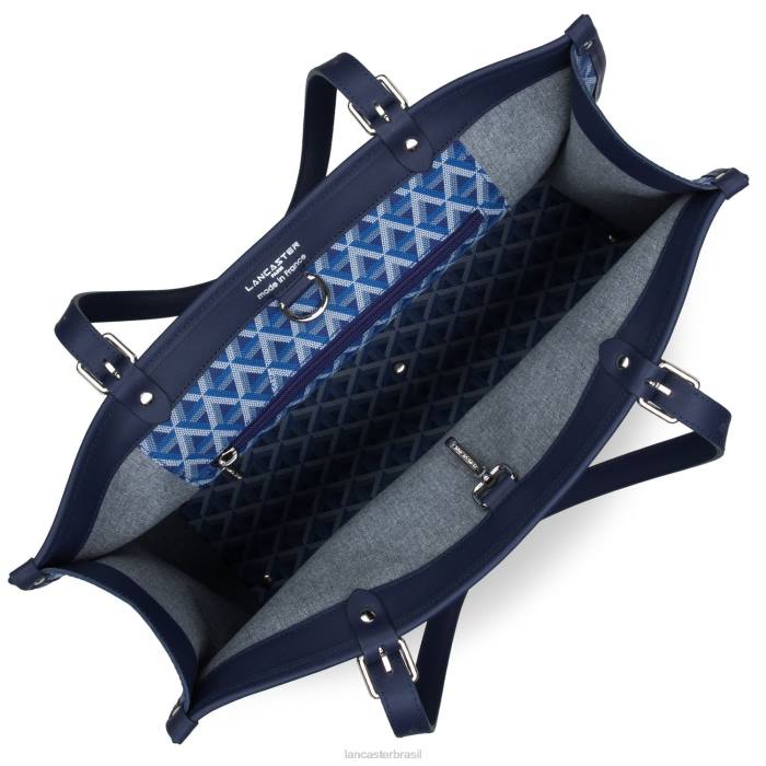 mulheres Lancaster Paris azul elétrico ícone de sacola grande RBF43877