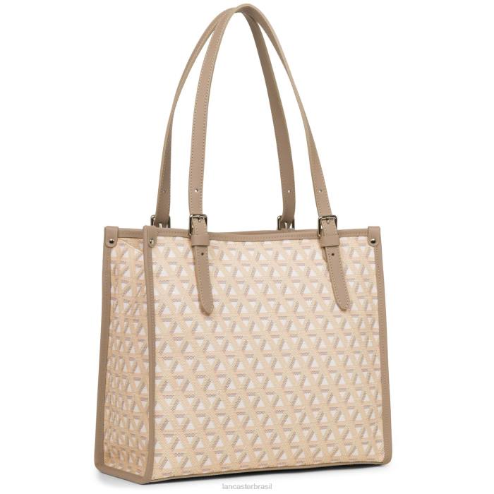 mulheres Lancaster Paris bege ícone de bolsa pequena RBF44362