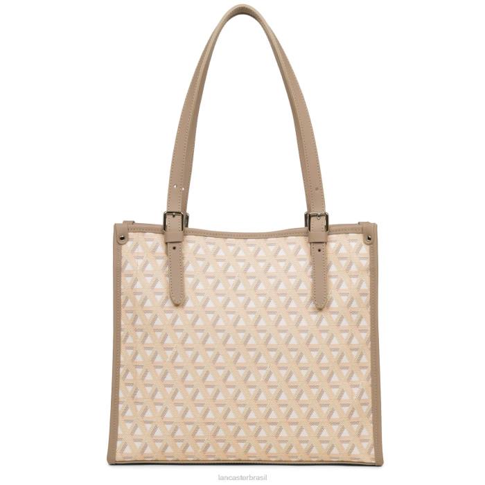 mulheres Lancaster Paris bege ícone de bolsa pequena RBF44362