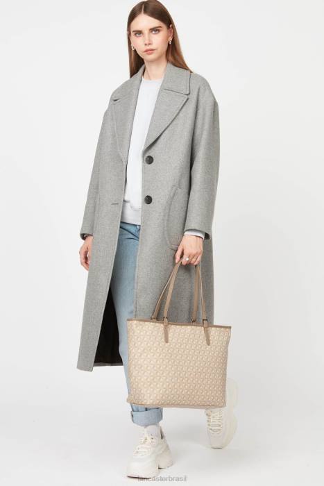 mulheres Lancaster Paris bege ícone de sacola grande RBF42517