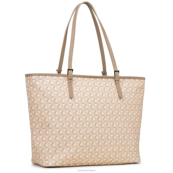 mulheres Lancaster Paris bege ícone de sacola grande RBF42517