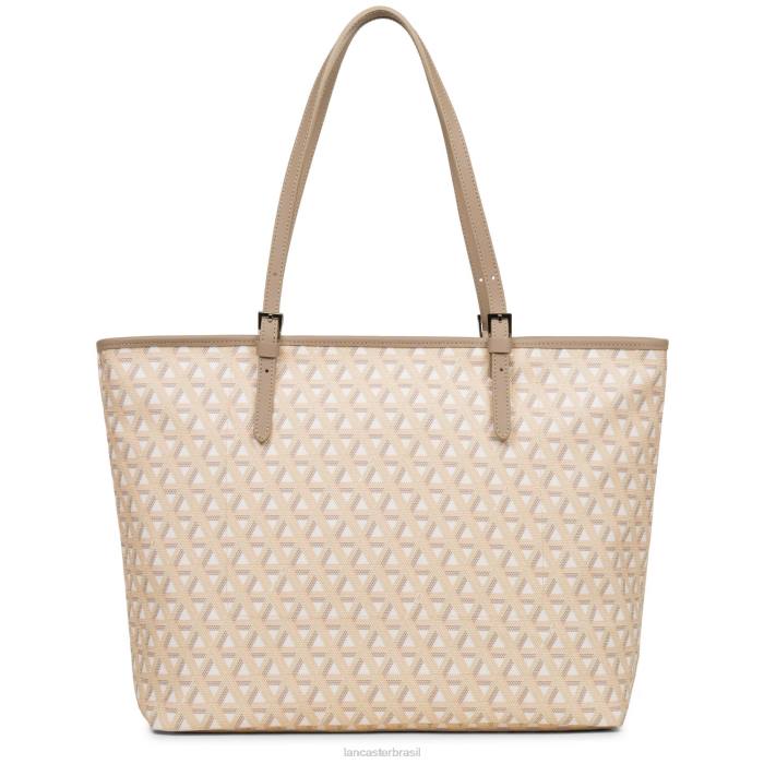 mulheres Lancaster Paris bege ícone de sacola grande RBF42517