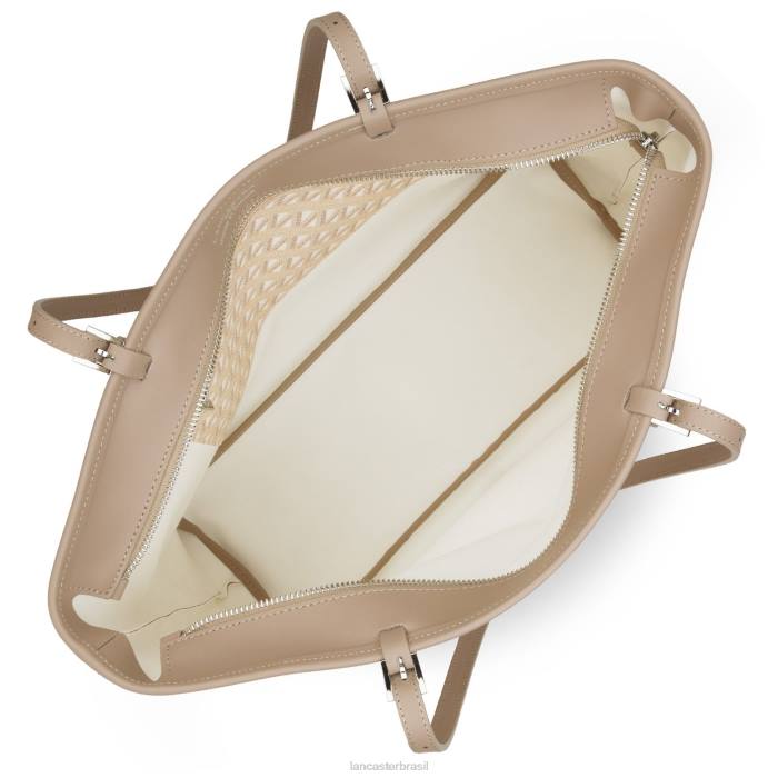 mulheres Lancaster Paris bege ícone de sacola grande RBF42517